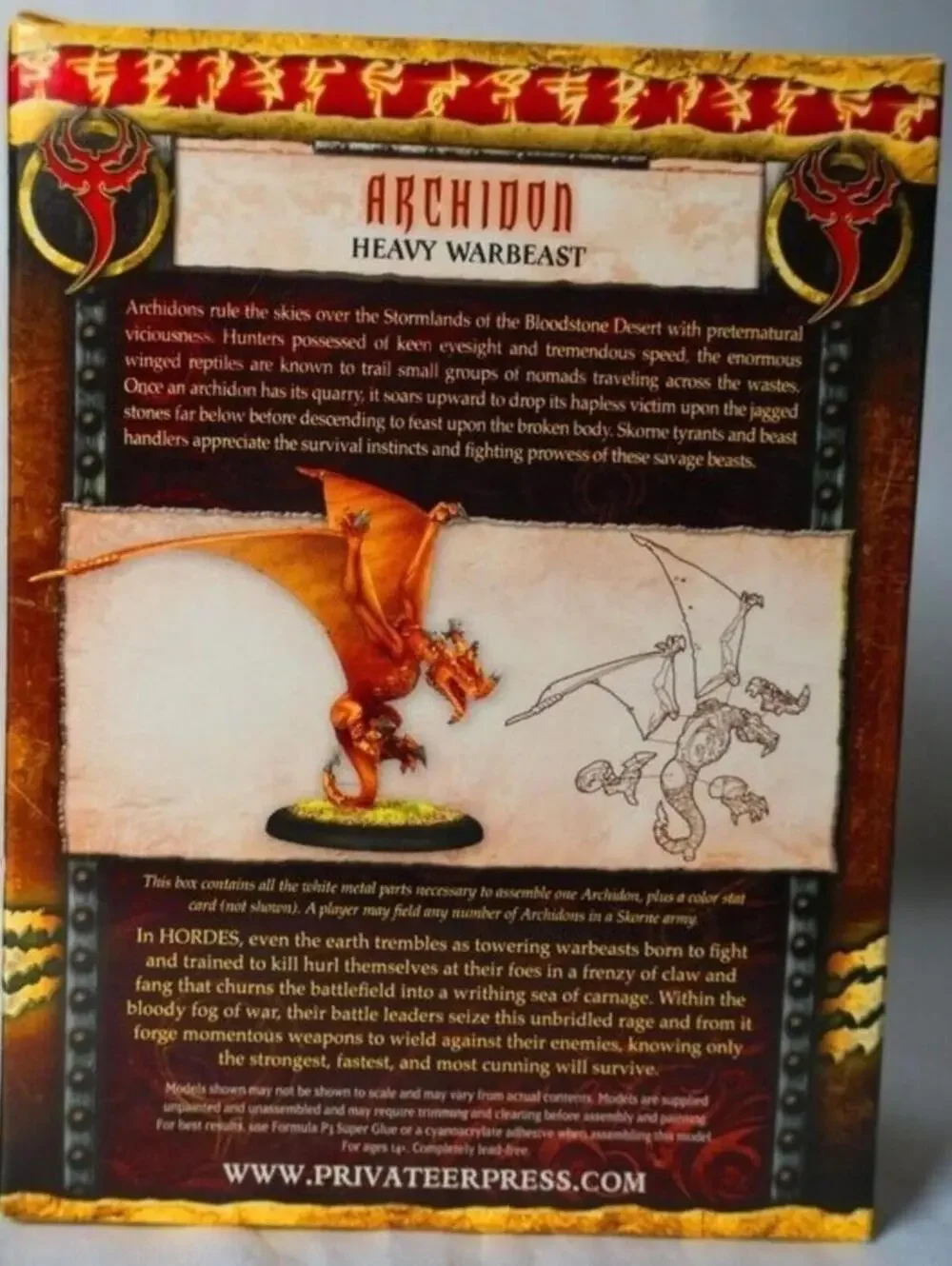 Hordes Skorne Archidon Heavy Warbeast Miniature